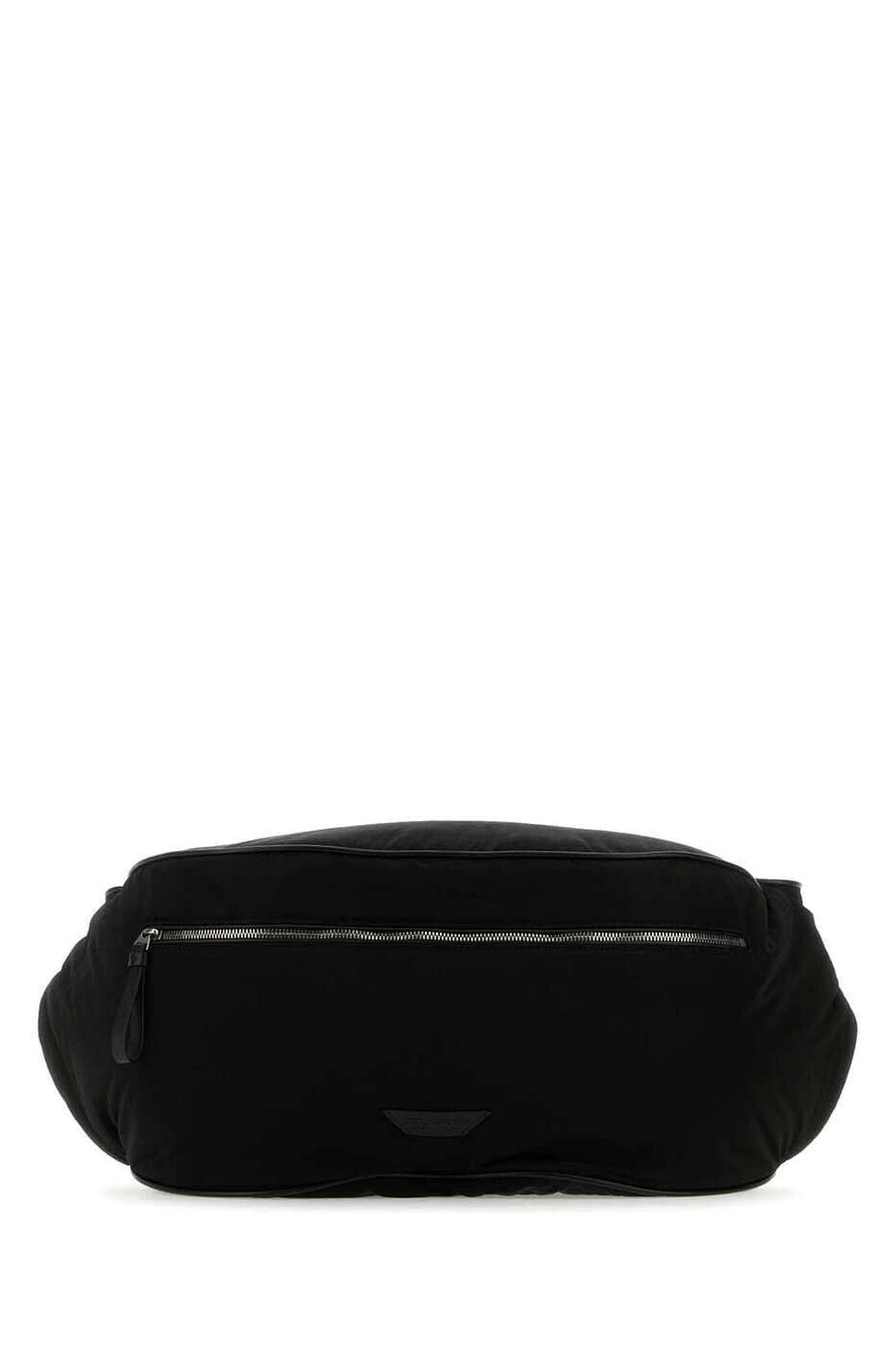 Bottega Veneta Intrecciato Belt Waist Bag Leather Black